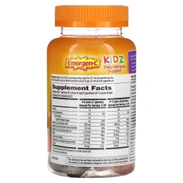 Emergen-C, Kidz, ежедневная поддержка иммунитета, со вкусом ягод, 44 жевательные мармеладки
