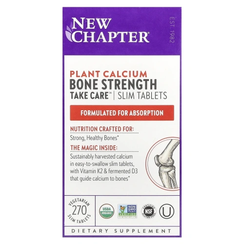 New Chapter, Bone Strength Take Care, 270 тонких вегетарианских таблеток