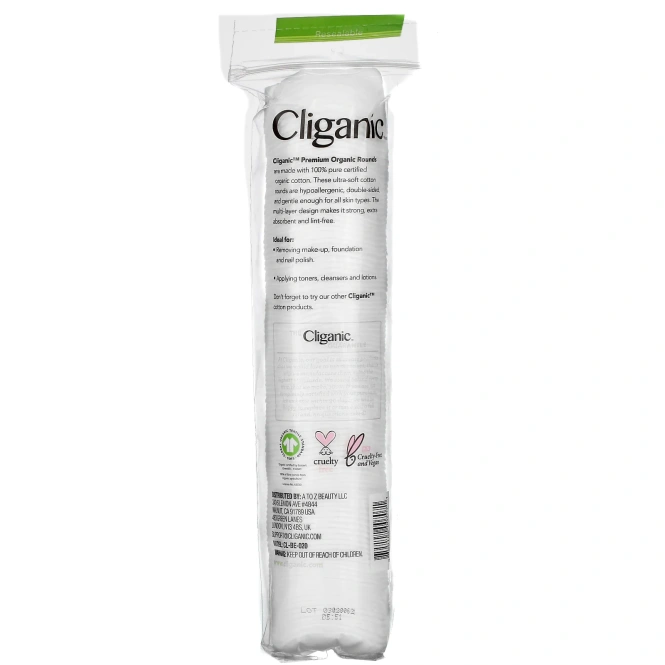 Cliganic, Органический хлопок, 100 шт.