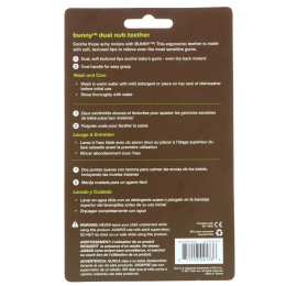 Zoli, Bunny, Прорезывание зубов, серый/белый, +6мес., 2 шт.