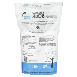 Molly's Suds, Стиральный порошок, ультраконцентрированный, перечная мята, 120 стирок, 80,25 унц. (2,275 кг)