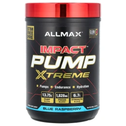 ALLMAX, Impact ™ Pump Xtreme, голубая малина, 465 г (1,02 фунта)