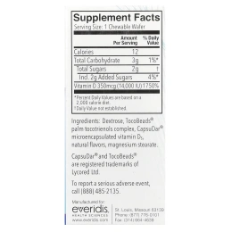 Replesta, NX Cholecalciferol, Once-Weekly Vitamin D, Natural Orange, 14000 МЕ, 8 Chewable Wafers