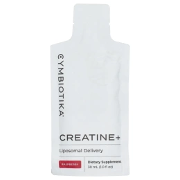 Cymbiotika, Creatine +, малина, 20 пакетиков (30 мл)