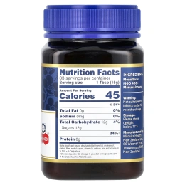 Manuka Health, Мёд манука, 400+ МГО, 1,1 фунта (500 г)