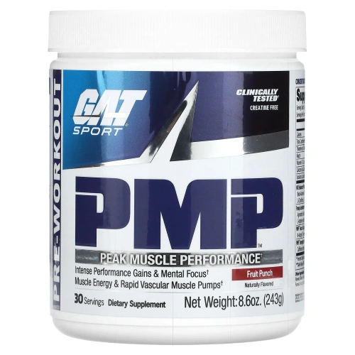 GAT, Фруктовый пунш PMP - Peak Muscle Performance 243 грамма