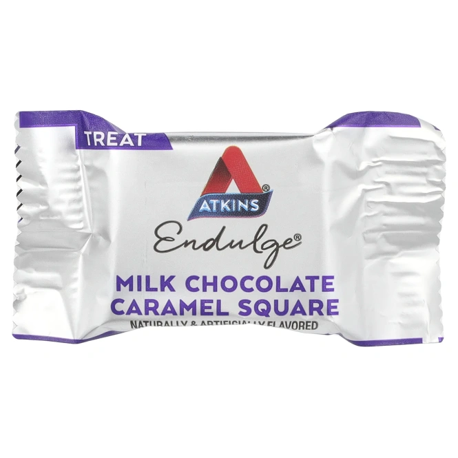 Atkins, Treat, молочный шоколад и карамель, 15 шт., 11,5 г (0,41 унции)
