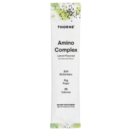 Thorne, аминокислотный комплекс, со вкусом лимона, 30 пакетиков по 7,8 г (0,28 унции)