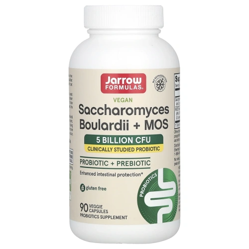 Сахаромицеты Буларди + MOS Jarrow Formulas (Пробиотик + Пребиотик), 90 вегетарианских капсул