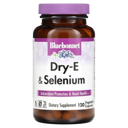 Bluebonnet Nutrition, E-400 IU, плюс селен 120 овощных капсул