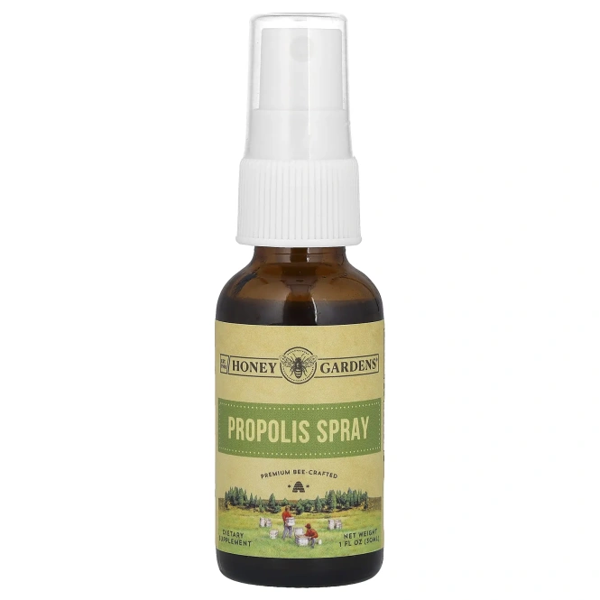 Honey Gardens, Спрей с прополисом, 1 жидкая унция (30 мл)