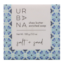 European Soaps, Urbana, Мыло, обогащенное маслом ши, Соль + песок, 3,5 унции (100 г)
