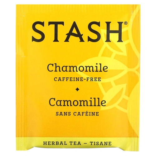 Stash Tea, Herbal Tea, Chamomile, Caffeine Free, 20 Tea Bags, 0.6 oz (18 g)