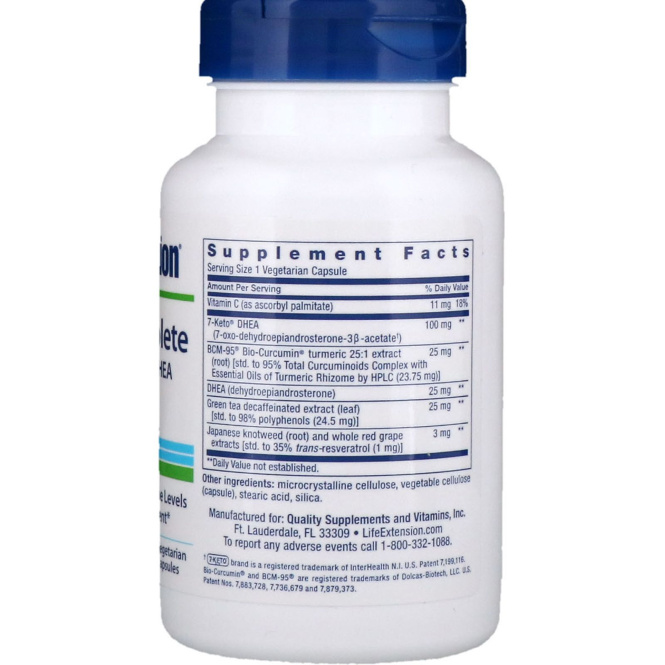 Life Extension, DHEA Complete, 60 Vegetarian Capsules