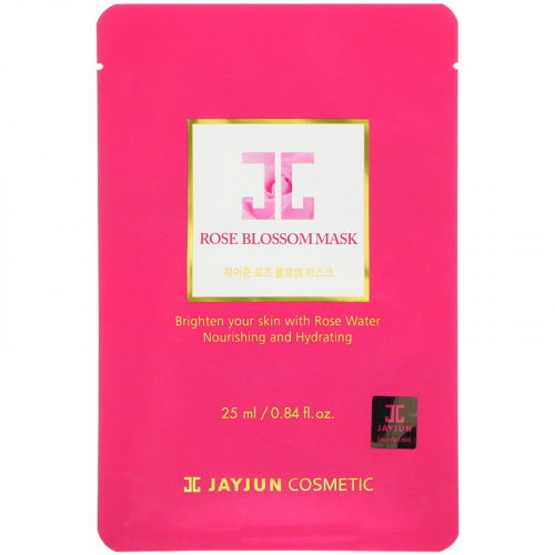 Jayjun Cosmetic, Маска "Розовый цвет", 1 маска, 0,84 унц. (25 мл)