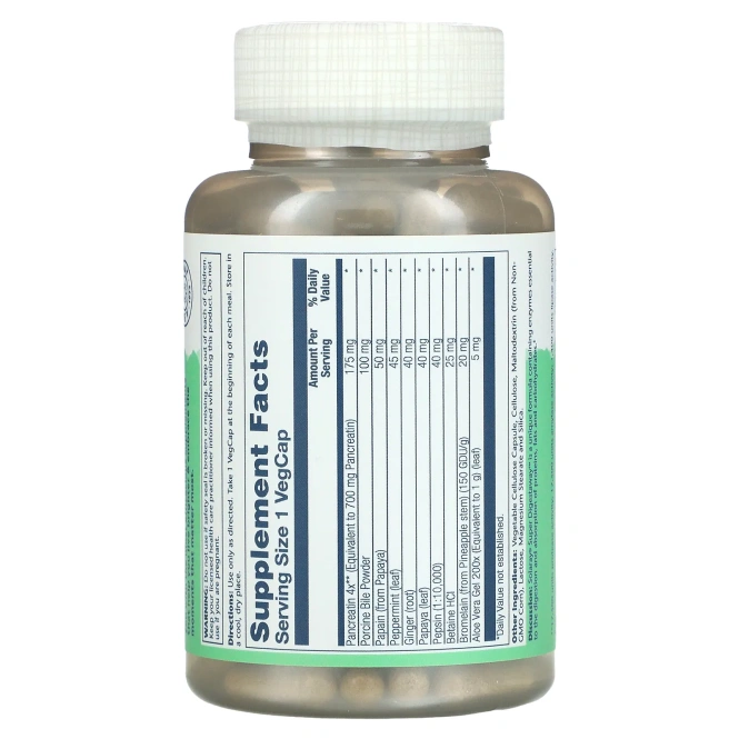 Solaray, Супер Digestaway, 180 капсул