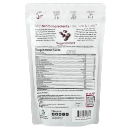Micro Ingredients, волосы, кожа и ногти, 400 капсул
