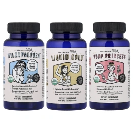 Legendairy Milk, набор для поддержки лактации, 3 флакона, 60 веганских капсул в каждом