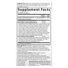 Garden of Life, витаминный код , RAW D3, 5000 МЕ, 60 вегетарианских капсул