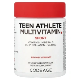 Codeage, Sport, мультивитамины для подростков, 60 растительных капсул