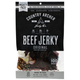Country Archer Jerky, Beef Jerky, Original, 7 oz (198 g)