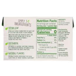 Truvia, Nature's Calorie-Free Sweetener, 40 Packets, 3.5 g Each