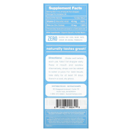 NutraChamps, Цинк, жидкий ионный раствор, без добавок, 120 мл (4 жидк. унц.)