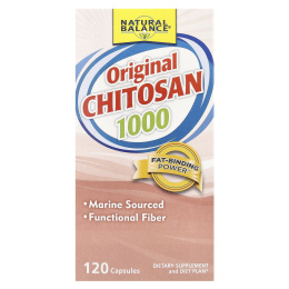 Natural Balance, Хитозан, 1000 мг, 120 капсул