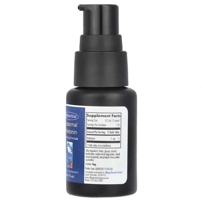 Липосомальный Мелатонин Allergy Research Group, 30 мл (1 жидк. унция)