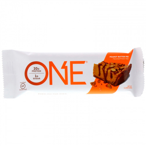 One Brands, Батончики One, со вкусом пирога с арахисовым маслом , 12 батончиков по 2.12 унции (60 г)