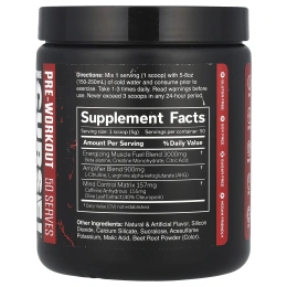 JNX Sports, The Curse, предтренировочная добавка, арбуз, 250 г