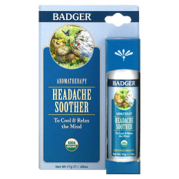 Badger Company, Средство от головной боли, Мята и лаванда, ,60 унции (17 г)
