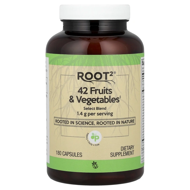 Vitacost, Root2®, 42 фрукта и овоща, 180 капсул