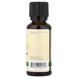 Vitacost, 100% чистое масло шалфея, 30 мл (1 жидк. унция)