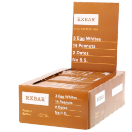 RXBAR, Протеиновые батончики, арахисовое масло, 12 батончиков, 52 г (1,83 унции) каждый