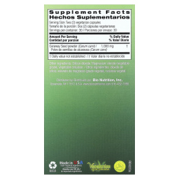 Bio Nutrition, Семена тмина, 60 вегетарианских капсул