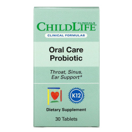 Childlife Clinicals, Oral Care Probiotic, 30 Tablets