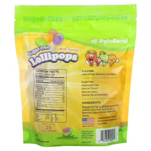 Xyloburst, Lollipops Mixed Flavors, 25ct bag