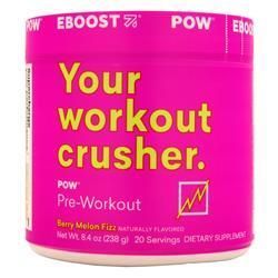 VitalizeLabs, Eboost POW Предтренировочная ягодно-дынная шипучка 238 грамм