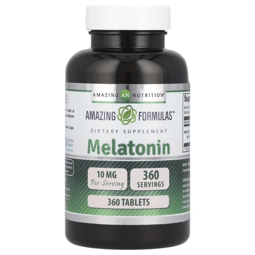 Amazing Nutrition, Мелатонин, 10 мг, 360 таблеток