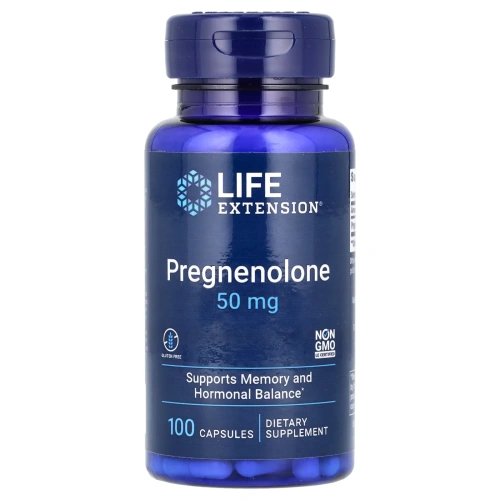 Life Extension, Прегненолон, 50 мг, 100 капсул