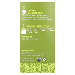Equal Exchange, Органический зеленый чай, 20 чайных пакетиков, 40 г (1,41 унции)