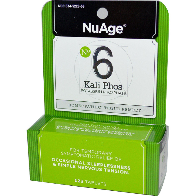 Hyland's Naturals, NuAge, № 6 Kali Phos (фосфат калия), 125 таблеток