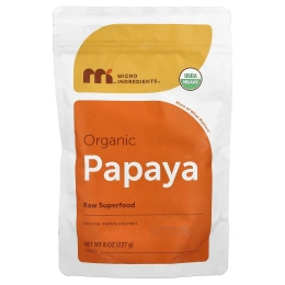 Micro Ingredients, органический порошок из папайи, 227 г (8 унций)