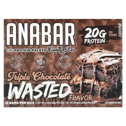 The Anabar, The Protein-Packed Candy Bar®, тройной шоколад, 12 батончиков по 68 г (2,39 унции)