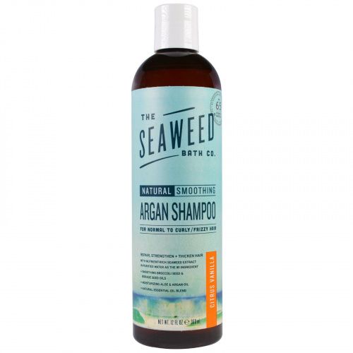 The Seaweed Bath Co., Натуральный смягчающий аргановый шампунь, цитрус и ваниль, 360 мл (12 жидких унций)