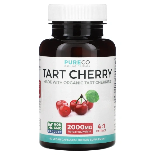 Pure Co., вишня, 60 веганских капсул