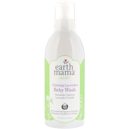 Earth Mama, Успокаивающий шампунь и средство для тела с лавандой, лаванда и ваниль, 34 жидких унций  (1 л)