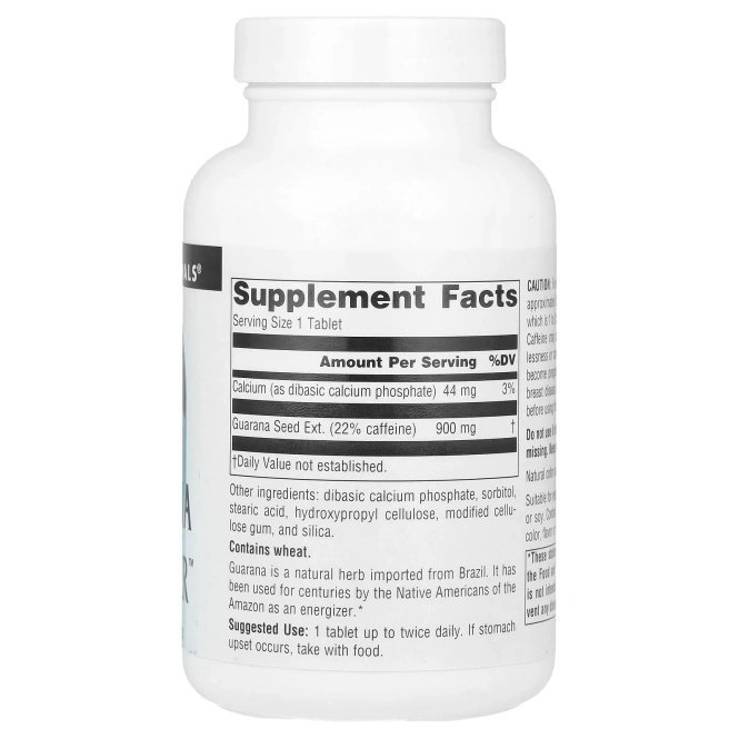 Source Naturals, Guarana Energizer 100 таблеток