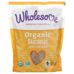 Wholesome Sweeteners, Inc., Органический Sucanat, Цельный тростниковый сахар, 2 фунта (907 г)
